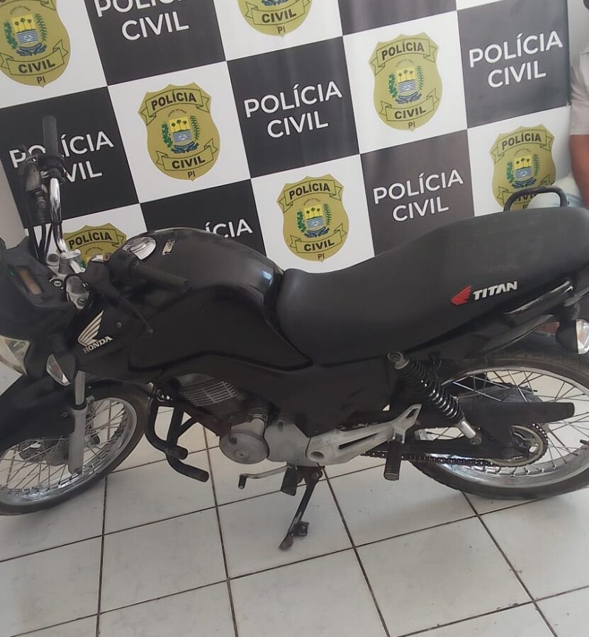 Polícia Militar de Cristino Castro prende suspeito de furto de Moto em Manoel Emídio (foto: GPM)