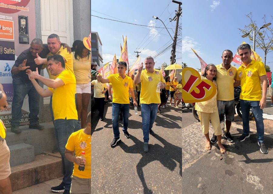 Nestor e Alcindo levam multidão para 1º "Bandeiraço" nas ruas de Bom Jesus; 1ª carreata será dia (31)