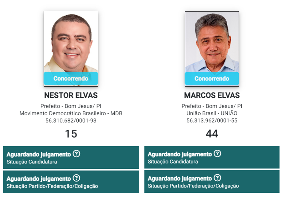 Candidatos Nestor e Marcos Elvas Registram Candidaturas a Prefeito de Bom Jesus