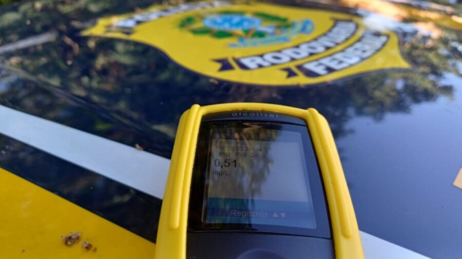 PRF prende condutor por embriaguez ao volante em Cristino Castro
