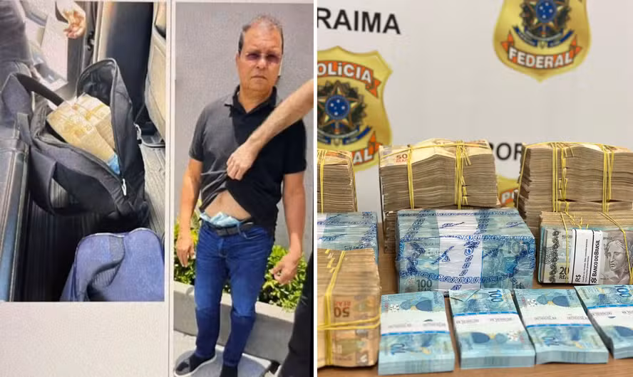 Marido de deputada federal é preso com dinheiro na cueca; R$ 500 mil