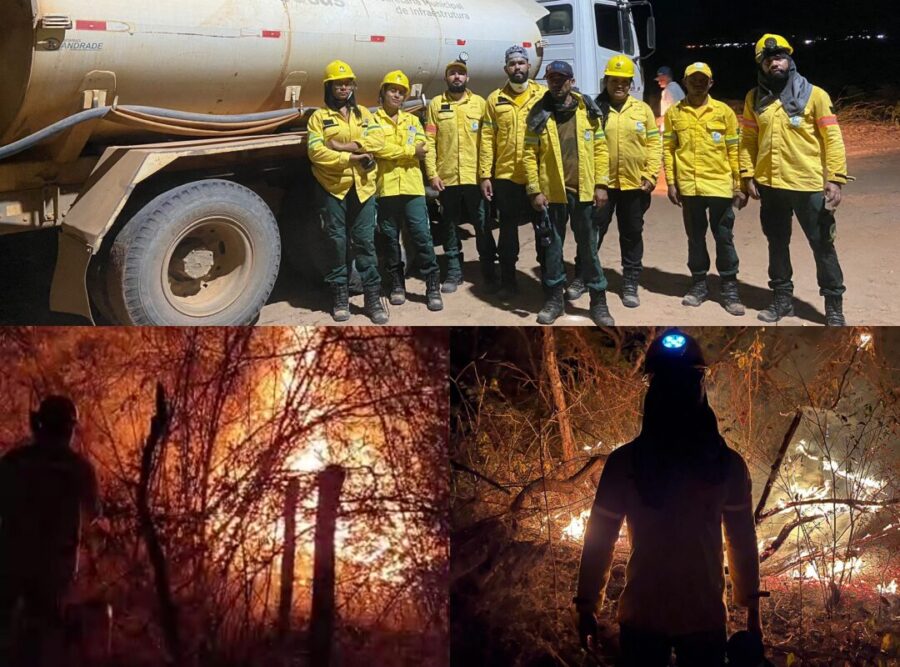 Incêndio de grandes proporções é controlado em fazenda no município de Bom Jesus; suspeita de origem criminosa