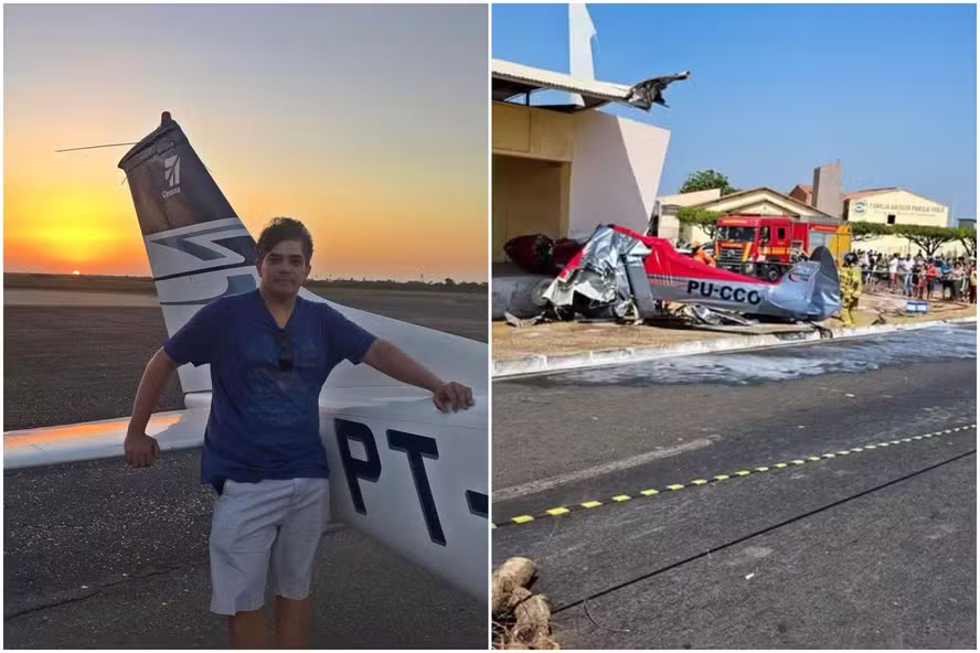 Estado de saúde de médico que pilotava avião que caiu em Teresina é grave; piloto já tinha caído outra vez