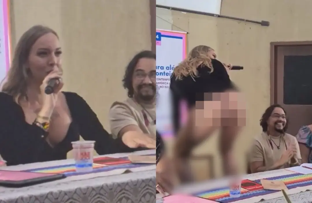Palestrante piauiense gera discussão após realizar dança erótica na UFMA; (VÍDEO) "natural de Corrente"
