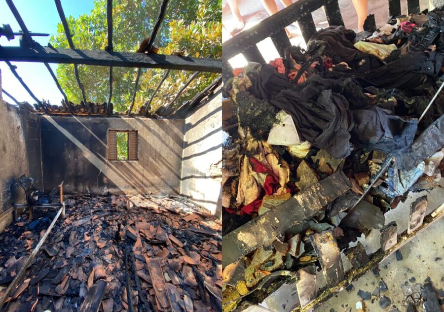 (Vídeo): casa de brigadista florestal pega fogo e mobiliza campanha de solidariedade no Sul do Piauí