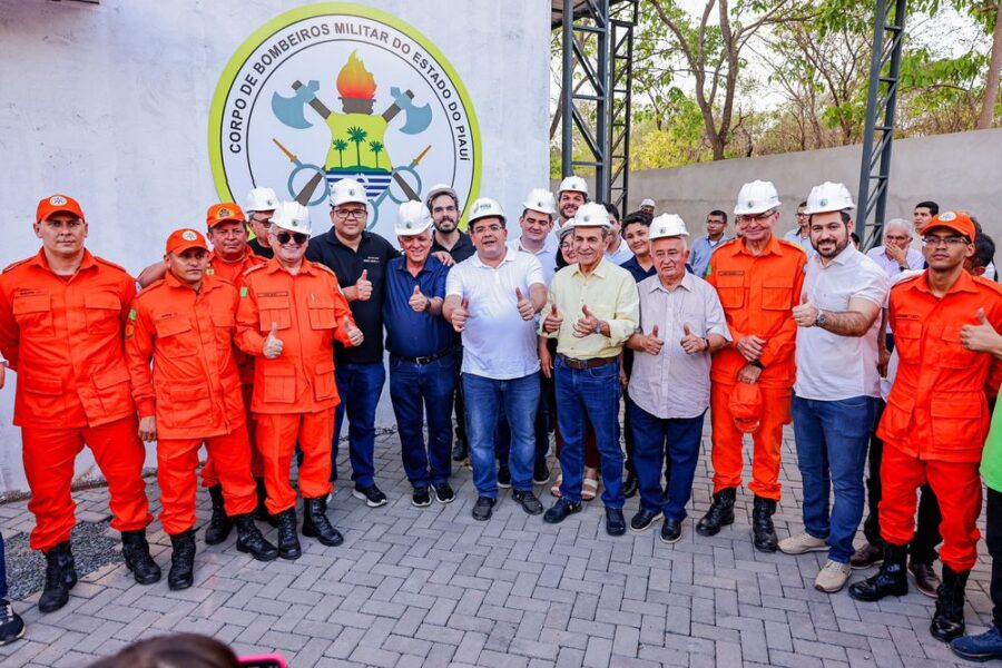 Governador Rafael Fonteles anuncia sede do Corpo de Bombeiros em Bom Jesus e em mais 6 cidades