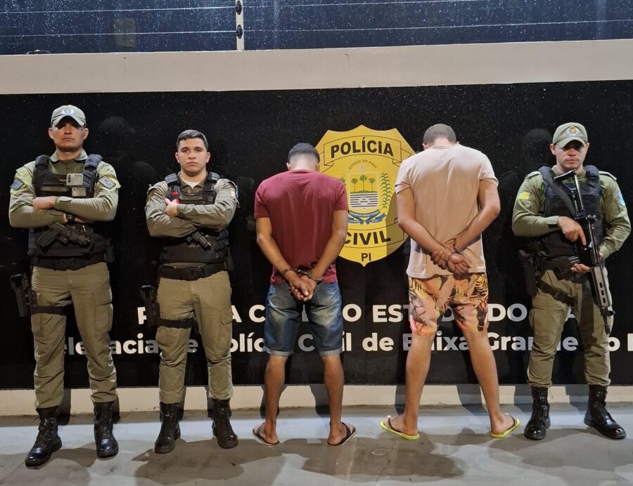 Dupla é presa por tráfico de drogas em Baixa Grande do Ribeiro, Sul do Piauí
