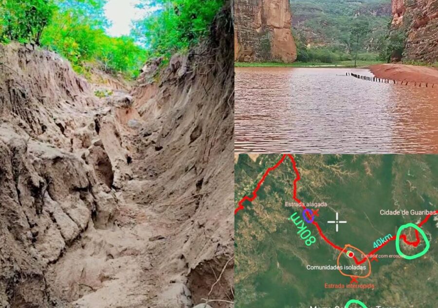 Comunidades do Sul do Piauí enfrentam isolamento após fortes chuvas; "SOS"