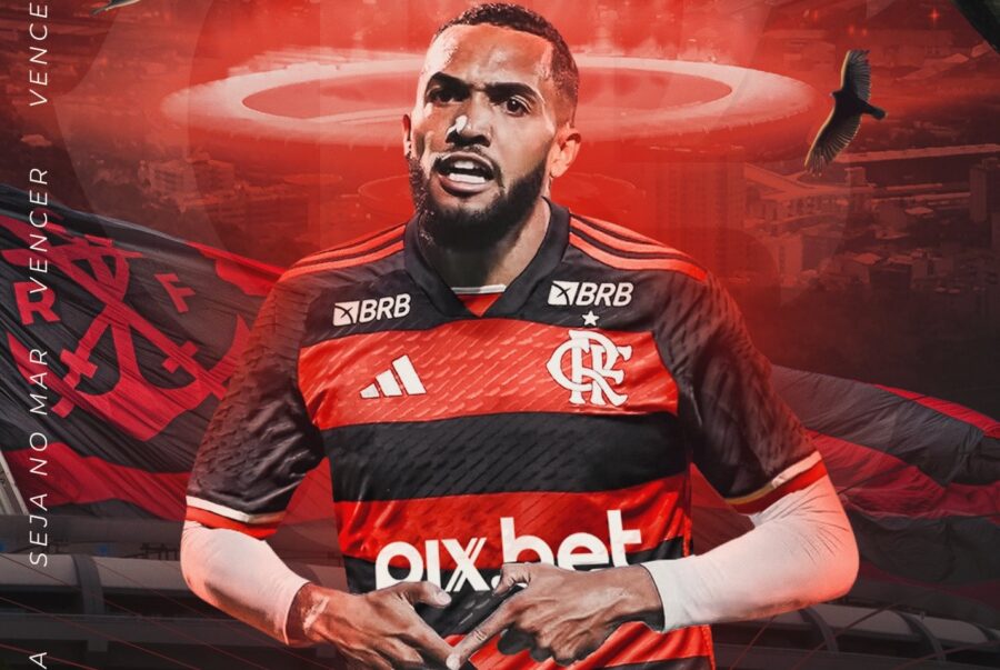 Flamengo anuncia a contratação do atacante Juninho, do Qarabag