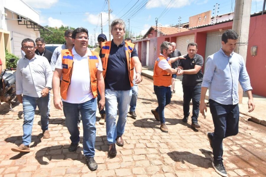 Rafael Fonteles vistoria áreas afetadas pelas chuvas e destaca a importância da celeridade na reconstrução de Picos