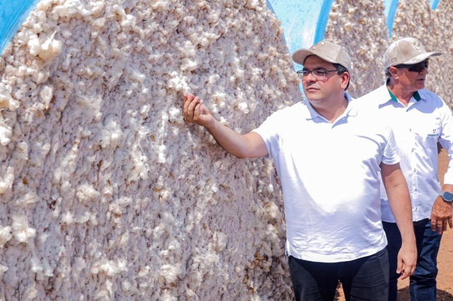 Rafael Fonteles visita algodoeira em Baixa Grande do Ribeiro nesta quarta (22)
