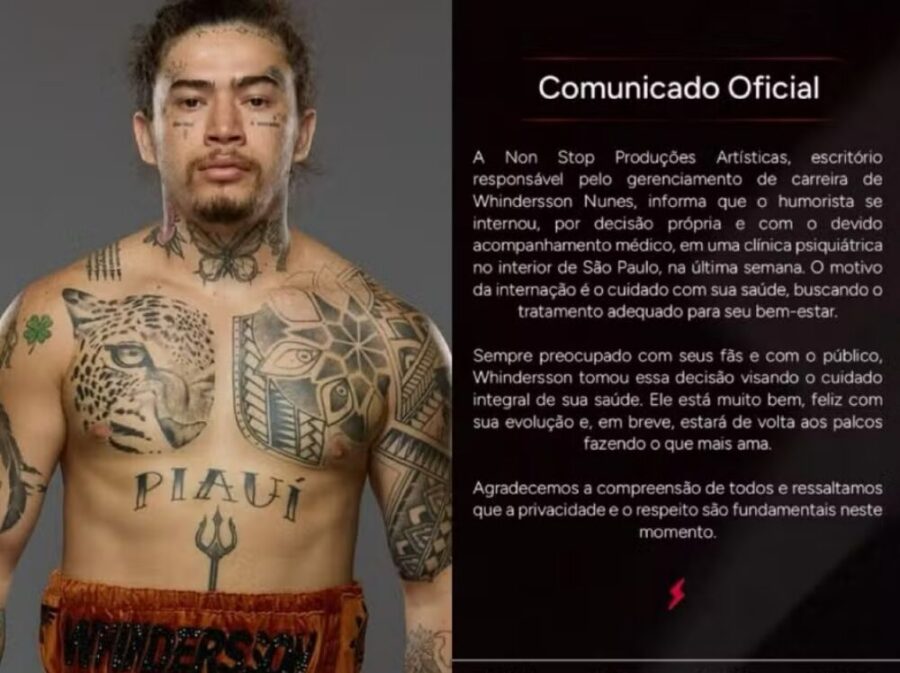 Whindersson Nunes prioriza saúde mental e se prepara para voltar aos palcos