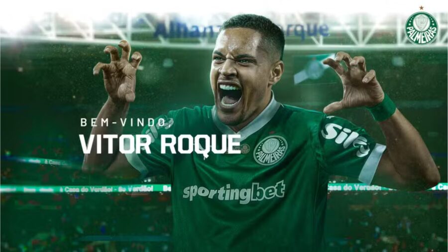 Palmeiras anuncia o atacante Vitor Roque