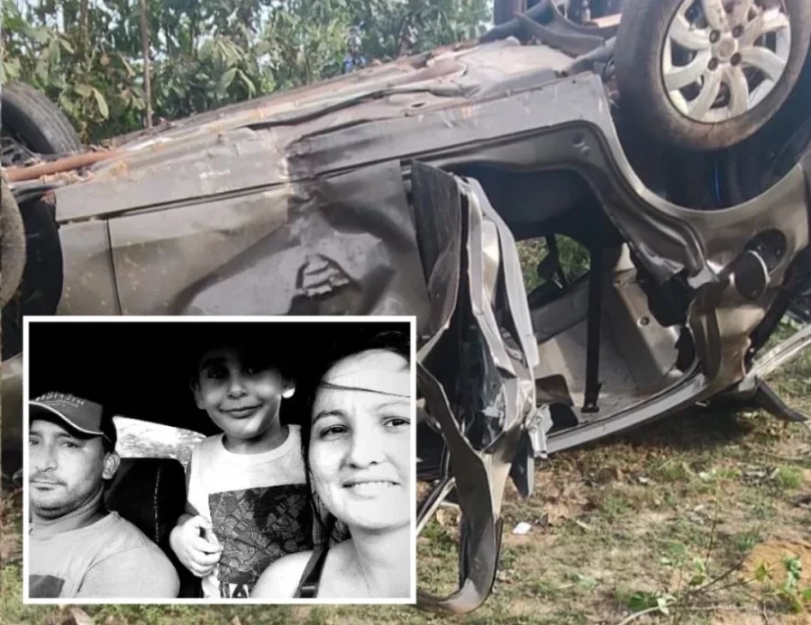 URGENTE: Casal e filho de 8 anos morrem em acidente no Piauí; outras três ficaram feridas