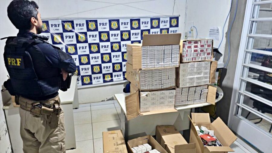 PRF apreende carga de cigarros contrabandeados em Bom Jesus, Sul do PI