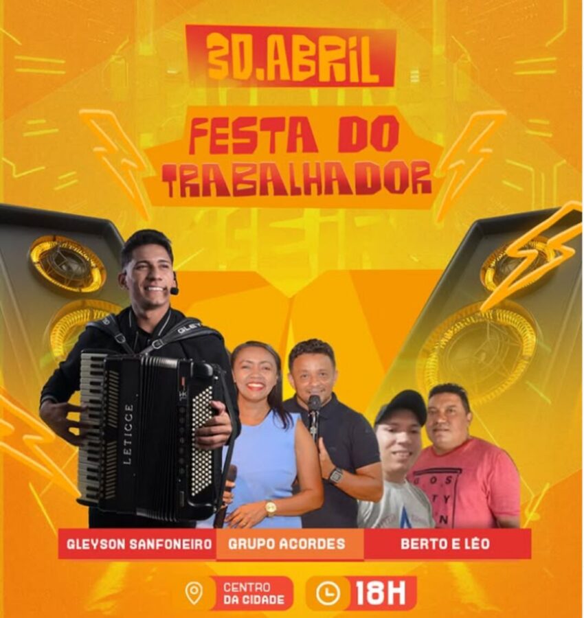 Prefeitura de Santa Luz anuncia tradicional festa em comeração ao 'Dia do Trabalhador'