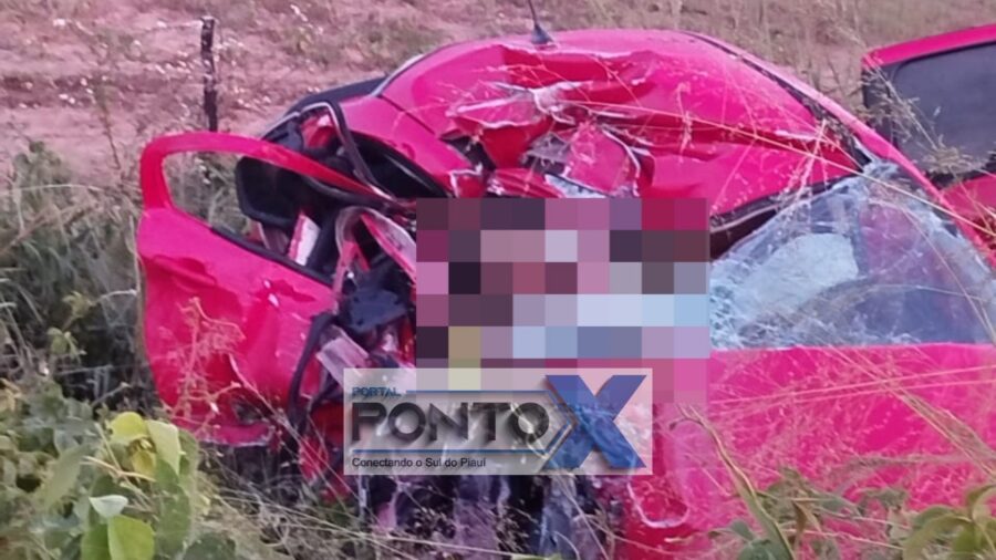 Grave acidente deixa duas vítimas fatais na BR-135 em Alvorada do Gurguéia, Sul do Piauí