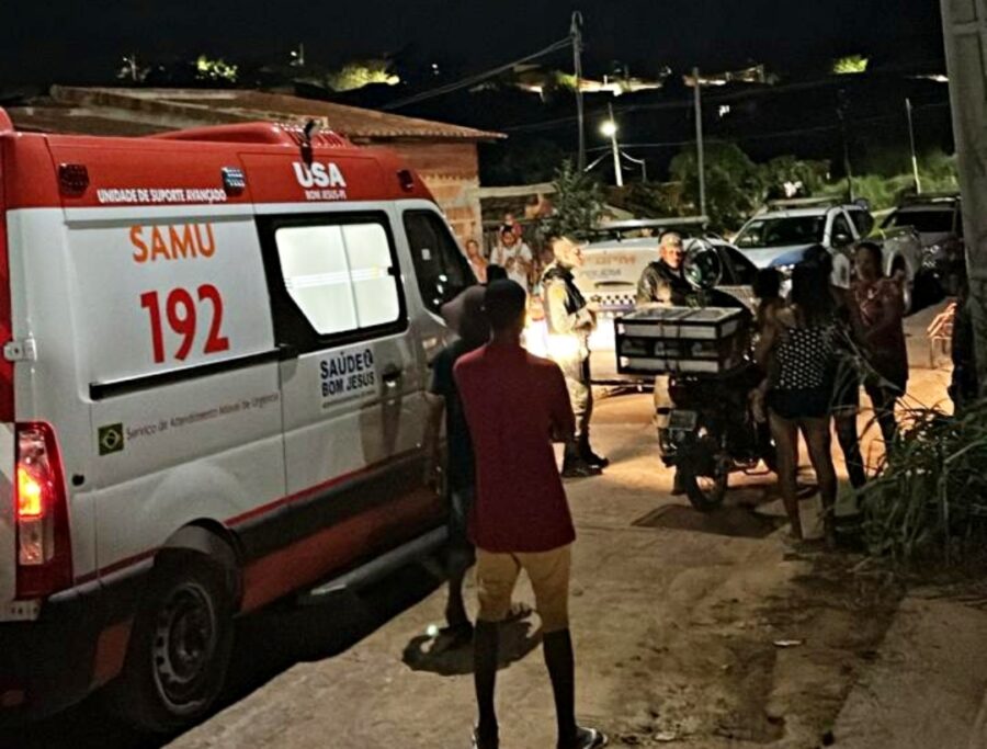 Duas pessoas são baleadas durante assalto no Bairro Chapadinha I, em Bom Jesus