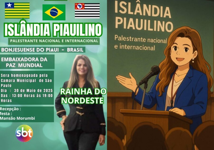 A Bonjesuense Islândia Piauilino, será homenageada na Câmara Municipal de São Paulo