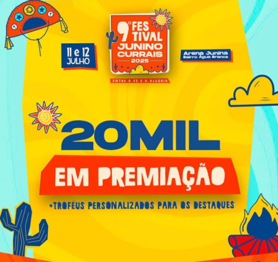Currais abre inscrições para o 9º Festival Junino com R$ 20 mil em premiações e muita tradição