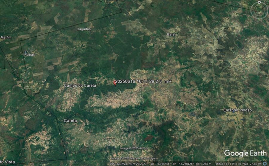 Tremor de terra de magnitude 2,3 é registrado na região de Elesbão Veloso, no Piauí