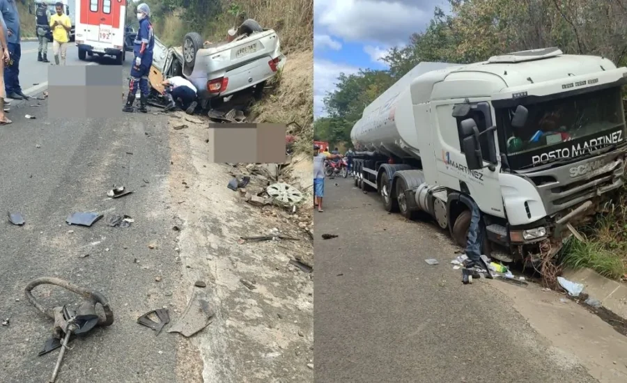 PM aposentado e esposa morrem em grave acidente no Piauí