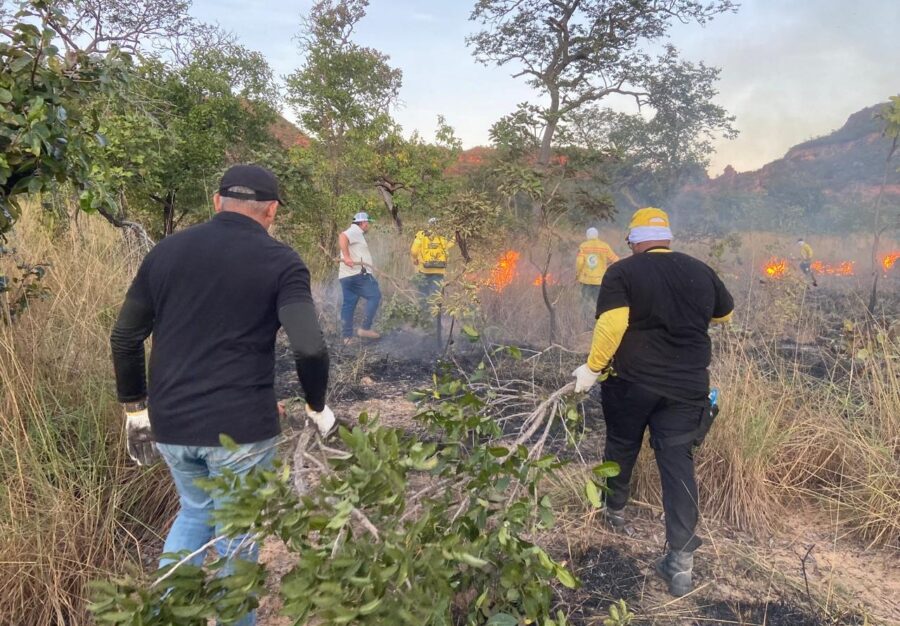 Brigada de Incêndios Florestais de Bom Jesus combate cinco grandes focos de incêndios em apenas uma semana