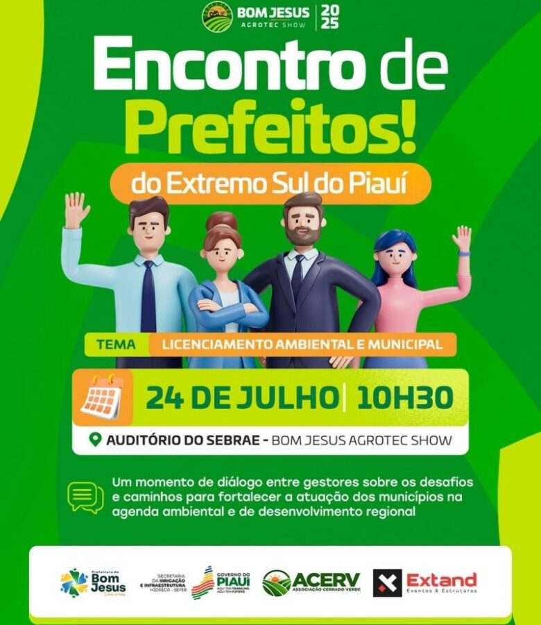 Bom Jesus sedia Encontro de Prefeitos do Extremo Sul com foco em desenvolvimento sustentável