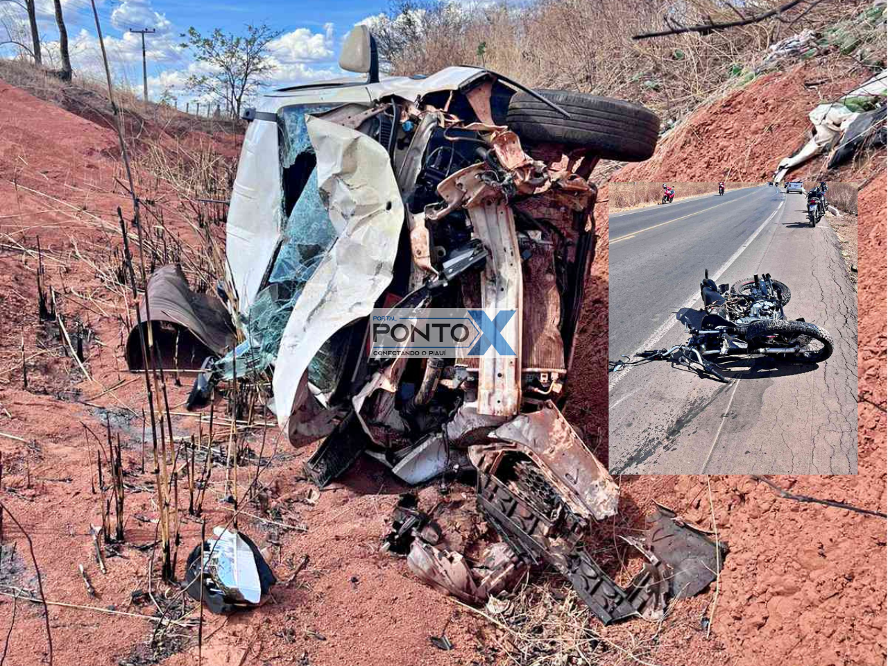 Grave acidente na BR-135 deixa uma vítima fatal em Monte Alegre do Piauí