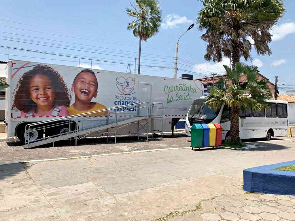 Carretinha da Saúde leva atendimentos gratuitos a crianças em seis municípios do Piauí em outubro