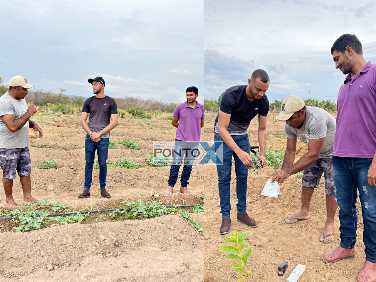 Prefeitura de Santa Luz realiza coleta de solo para fortalecer a agricultura familiar