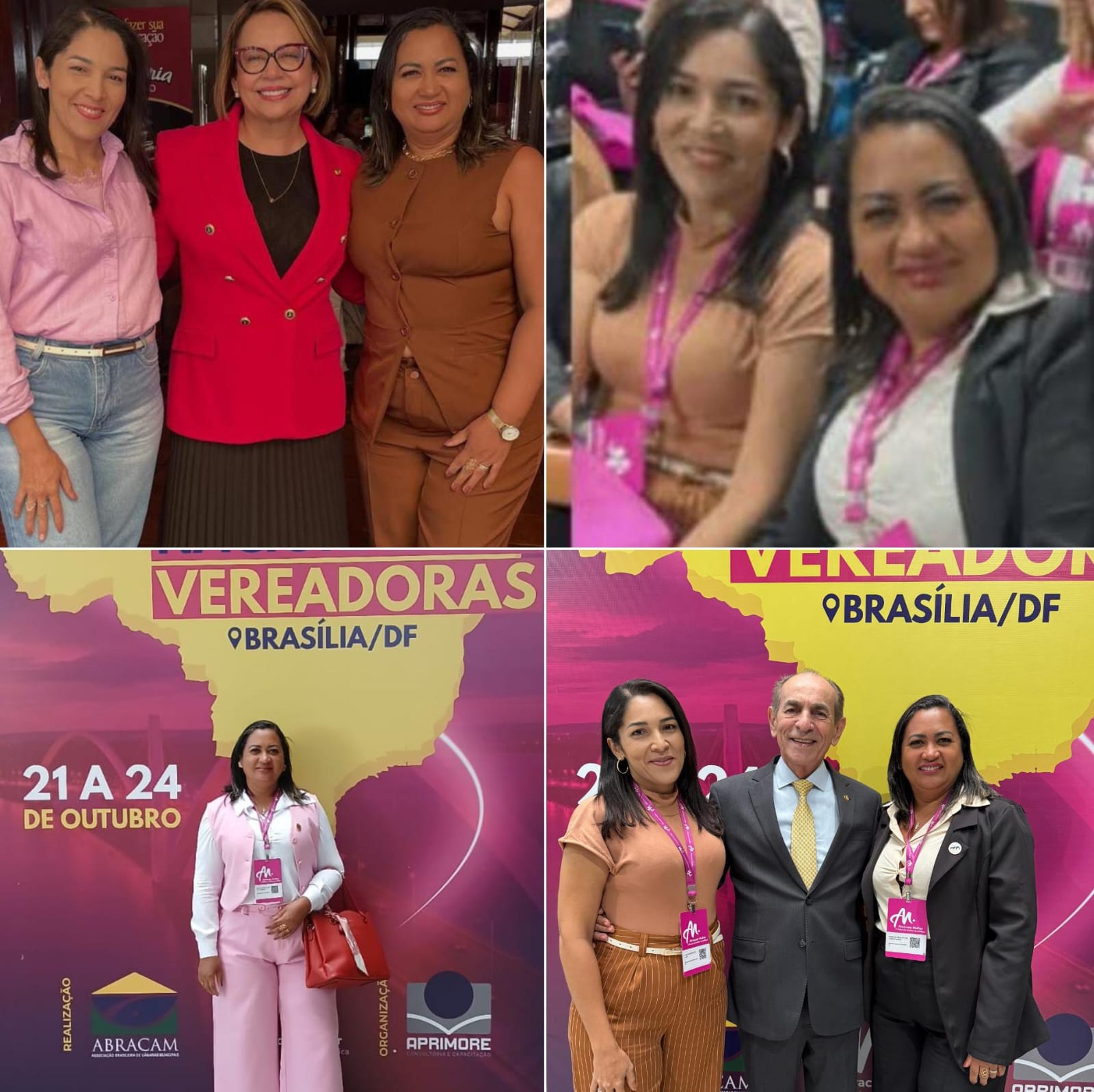 Vereadora Evinólia Lago e secretária Ákila Martins participam da 3ª Conferência Nacional das Vereadoras e Lideranças Femininas em Brasília