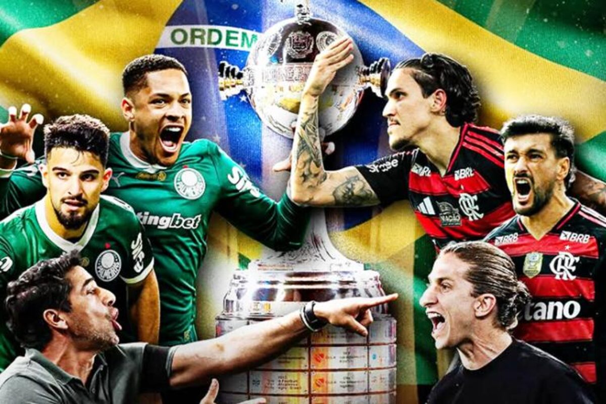 Palmeiras e Flamengo fazem a sétima final de Libertadores entre brasileiros