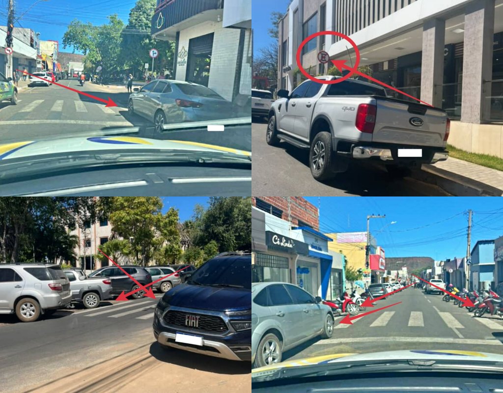 STRANS de Bom Jesus alerta motoristas sobre desrespeito à sinalização no centro da cidade