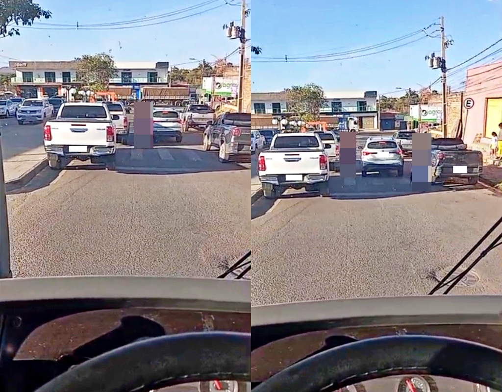 (Vídeo) | Motorista de micro-ônibus desabafa e diz que pais de alunos desorganizam o trânsito em frente a escola em Bom Jesus