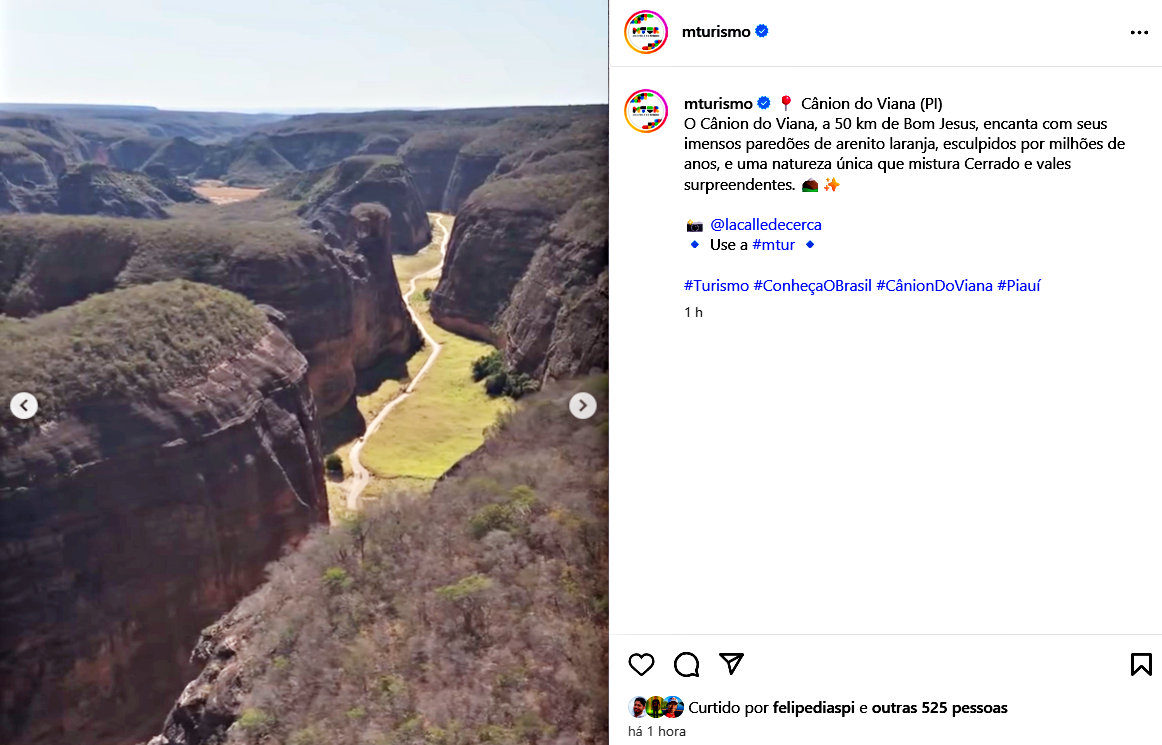 (Vídeo) | Cânions do Viana ganham destaque nacional em publicação do Ministério do Turismo