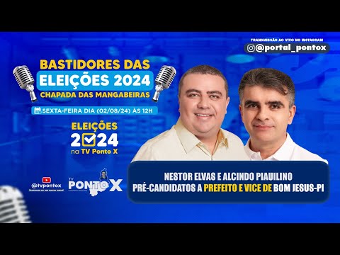 #TVPontoX - Bastidores com NESTOR ELVAS E ALCINDO (02/08/24)