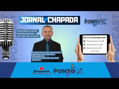 #TVPontoX - ENTREVISTA COM ADVOGADO TERMONILTON/ DENÚNICAS E HOMENAGENS (05/05/2025)