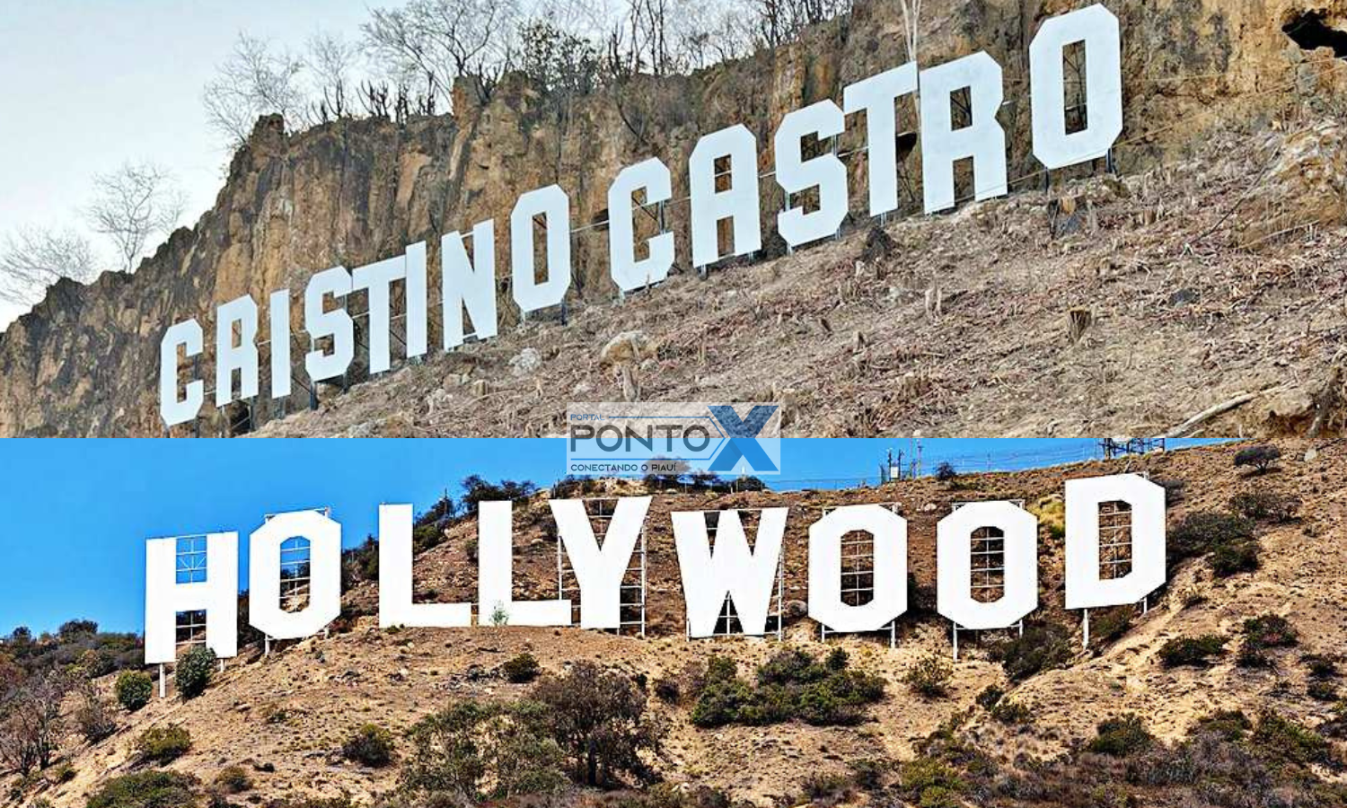 Cristino Castro ganha letreiro turístico inspirado em Hollywood e reforça identidade local
