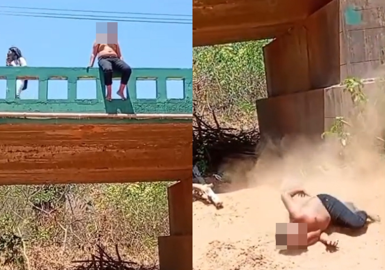 Menino sofre lesão na coluna ao pular de ponte em Canto do Buriti após desafio de colegas