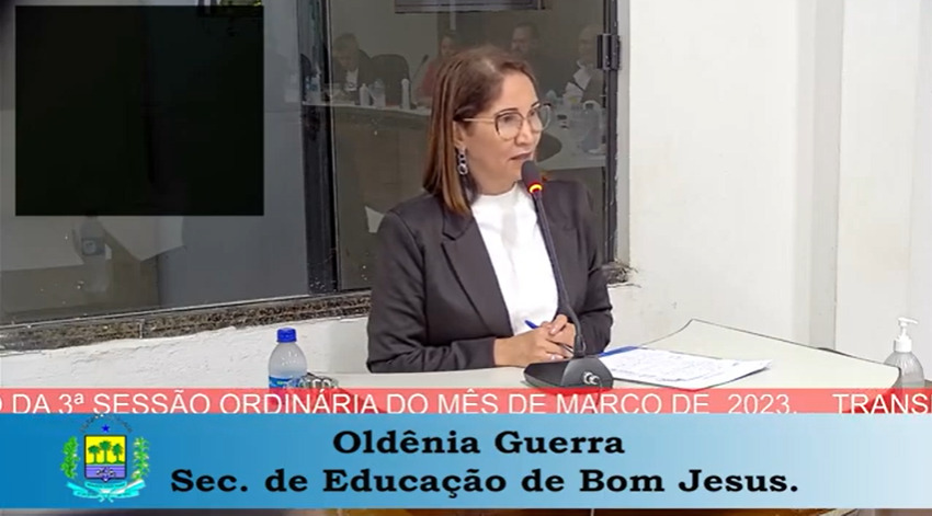 Foto: Sessão Ordinária da Câmara de Vereadores de Bom Jesus-PI (JLM Produções)
