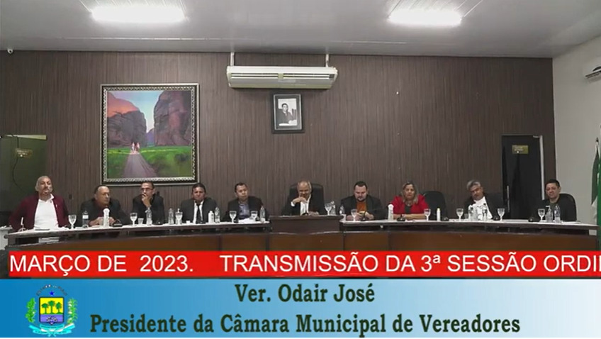 Foto: Sessão Ordinária da Câmara de Vereadores de Bom Jesus-PI (JLM Produções)