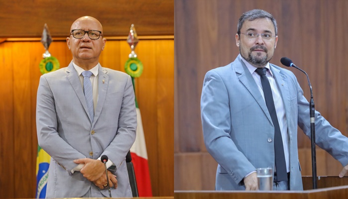 Deputados Franzé Silva e Fábio Novo (Foto: Thiago Amaral/ Alepi)