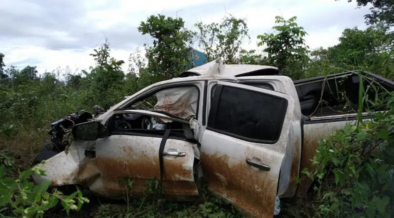 Homem fica gravemente ferido em acidente na BR-135 Sul do Piauí (Foto: reprodução)