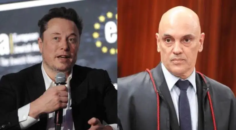 Elon Musk e Alexandre de Moraes - (./Reprodução) Elon Musk e Alexandre de Moraes - (./Reprodução)