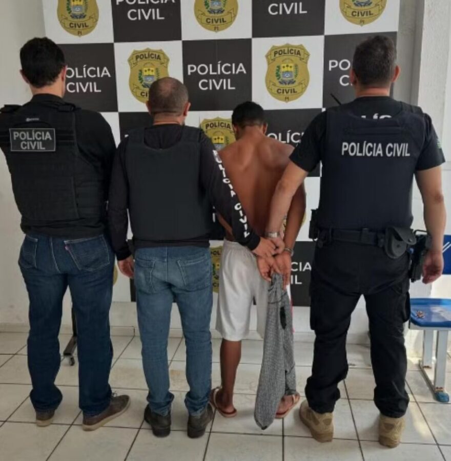 Jovem é preso suspeito de estuprar irmã de 13 anos (Foto: Polícia Civil do Piauí)