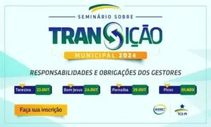 TCE-PI vai preparar equipes de transição municipal em quatro seminários regionais