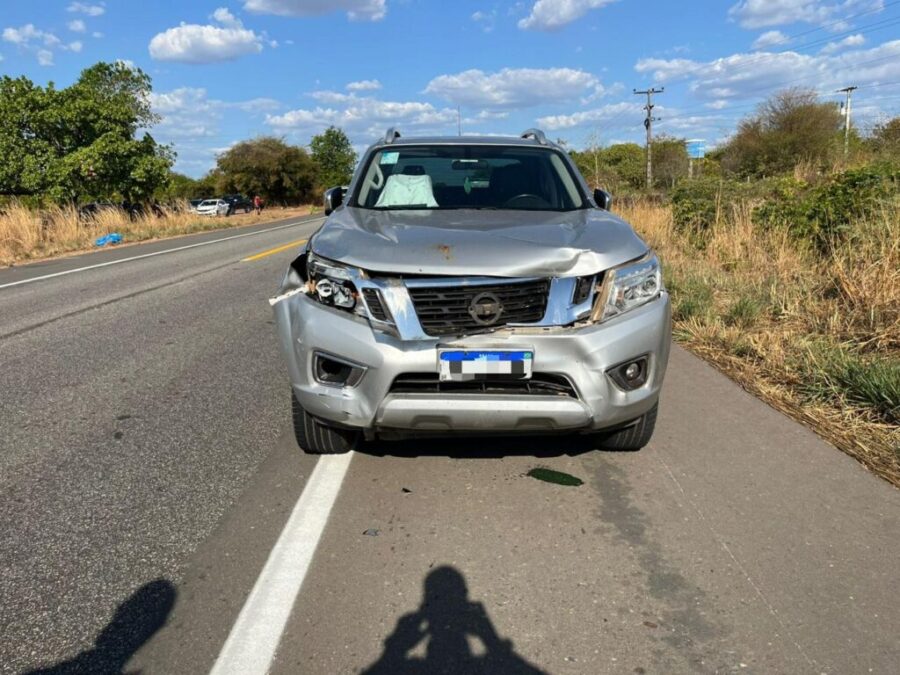 Duas crianças morrem após serem atropeladas na BR-135, no Sul do Piauí (Foto: reprodução)