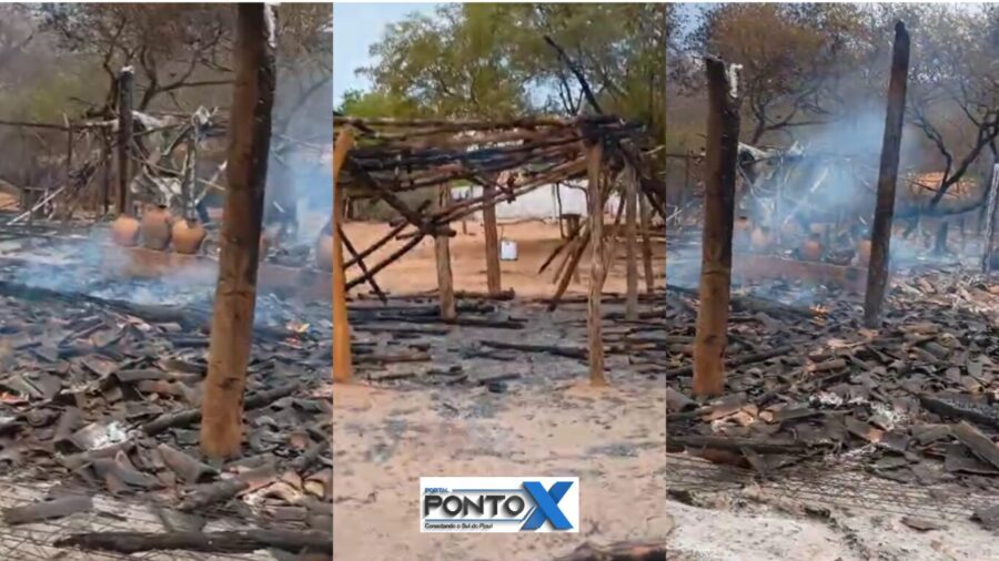 Incêndio Destrói Santuário de São Benedito e Deixa Comunidade Abalada no Sul do Piauí