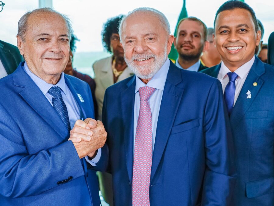 Silvio Mendes, Lula e Francisco Costa (Foto: divulgação/ ascom)